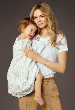 Мама Юлия Окульская и дочь Дарья в проекте FCODE Мамины Дочки